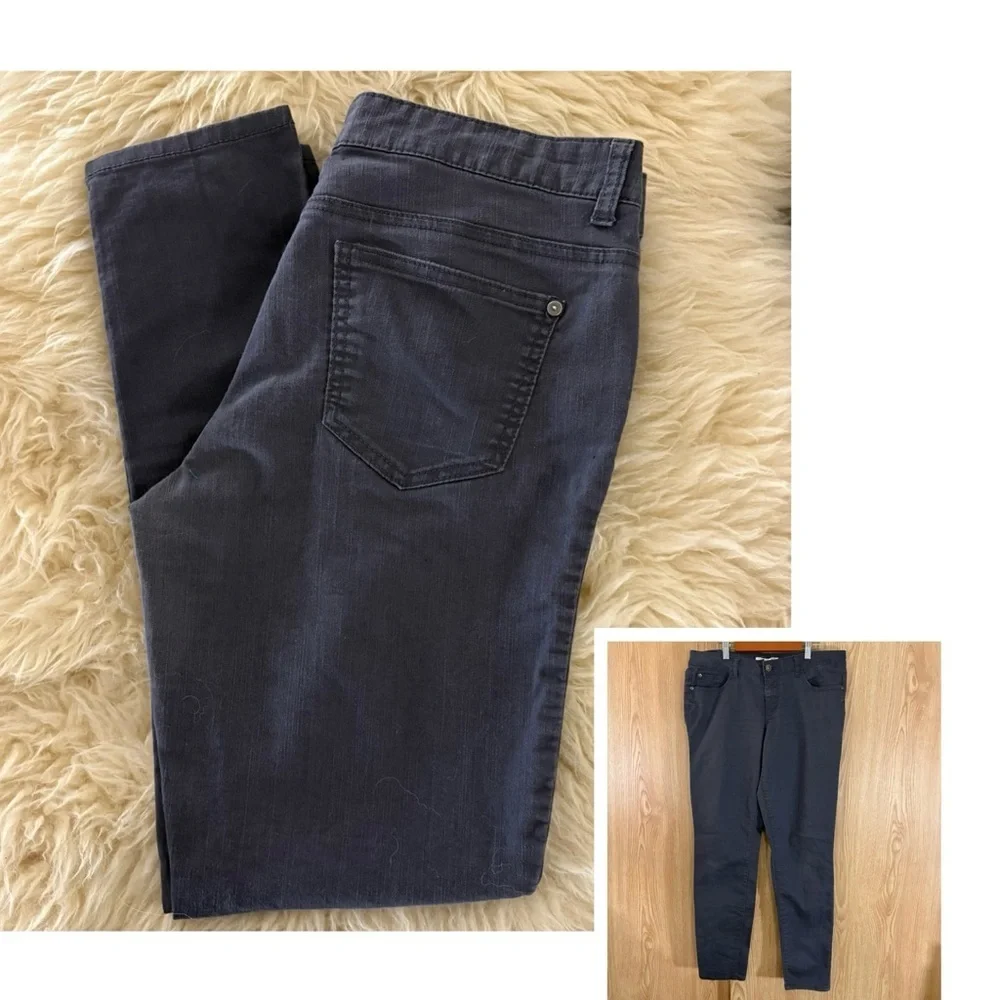 Forever 21 Charcoal Gray Stretch Denim Straight Leg Jeans
